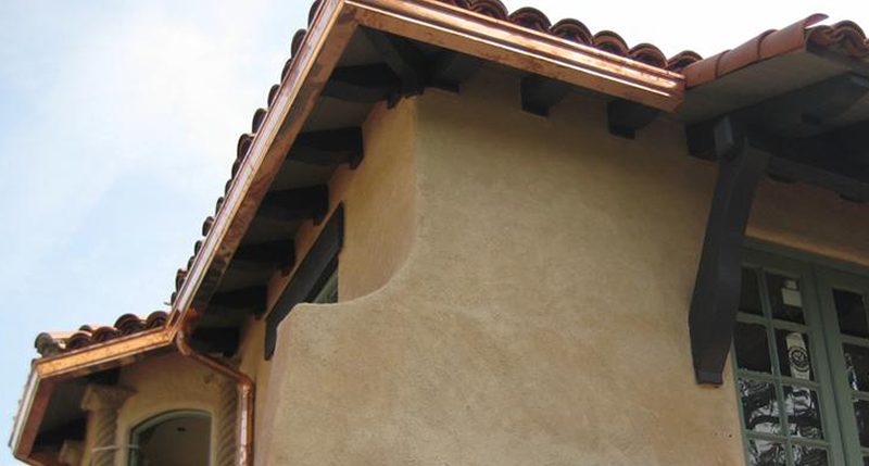 copper rain gutters SoCal